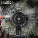 3 x Garden Hose Nozzle Sprayer: 2 Pack 10 Watering Patterns Spray Nozzles Heavy Duty Hose Head Hose Attachment (BlueOrange)