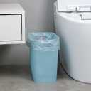 UUJOLY Plastic Small Trash Can Wastebasket, Garbage Container Basket for Bathrooms, Laundry Room, Kitchens, Offices, Kids Rooms, Dorms, (Blue, 3 Gallon)