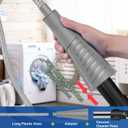 Sealegend 2PCS Dryer Vent Cleaner Kit with Guide Wire Vacuum Hose Attachment Brush Lint Remover Power Washer and Dryer Vent Vacuum Hose Grey (Gray)