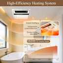 Bathroom exhaust fan with heater&Bathroom vent fan with light&speaker,5in1