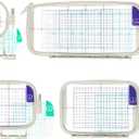 Maggiehoop Embroidery Hoops for Brother PE900 PE800 SE2000 SE1900 PE770 780D PE700 PC6500 Brother Innovis 1250 700 Babylock Embroidery Machine (4in1-A Set)