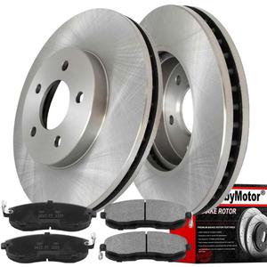 296mm Front Brake Kit Rotors and Brake Pads Replacement for 2007-2012 Nissan Altima, 2013 Nissan Altima (S Coupe Models Only?Vent Slotted Disc Brake Rotor + Ceramic Pads 31464, 12042096