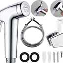 LikeHome Bidet Sprayer for Toilet,Handheld Bidet Rinse Spray Head Hand Toilet Attachment Sprayer ChromeWithout T-Adapter