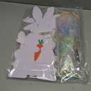 3PCS Easter Outdoor Decoration Bunny Yard Signs with Metal Stakes Waterproof Spring Welcome Sign for Party, Lawn, Garden Home Decor