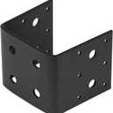 4 PCS 4x4 Post Base Bracket, 11 Gauge (1/8") Heavy Duty Half Post Base Joist Hanger for 4"x4" Wood Posts, Carbon Steel, Inner Size 3.5", Deck Framing Support Connector for Pergola Gazebo Outdoor