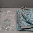 WOOMADA Compression Packing Cubes for Suitcases Travel Essentials 4 Set Expandable Travel Bags Organizer for Luggage(turquoise)