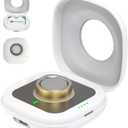 Wireless Charging Case for Oura Ring 4 Charger, 2000mAh Portable Travel Charger Station Fits All-Sized Ring Gen 4, 30-Day Runtime (Official Dock NOT Included) (White)