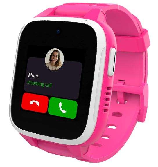 SOS Function, GPS Location, Camera and Pedometer – (Subscription Required) (Pink)