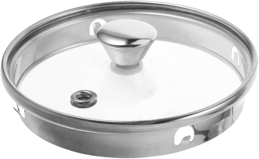 Anti-Scalding Glass Pot Lid Universal Replacement Cover for Tea Kettle Saucepan Frying Pan 3.73X1.18 Inch