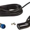 Lowrance 000-0106-72 Transom-Mount 83/200 kHz Skimmer Transducer with Built-in Temp, Black
