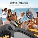 AI Smart Glasses with Camera and Bluetooth,8MP 4K HD Camera Glasses,Supports AI Voice Control/Photo/Video/Audio Recording,Smart Glasses with 133 Translations,IP67 Waterproof for Business & Outdoor