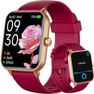Gydom Smart Watch for Women Android & iPhone, Alexa Built-in, 1.8" Smartwatch with Heart Rate/SpO2/Sleep Monitor, IP68 Waterproof Activity Fitness Tracker, 101+ Sports Mode