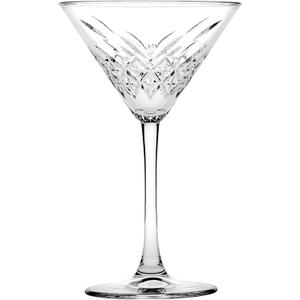 Pasabahce Premium Stemmed Martini Glasses Set of 3, Crystal Design Cocktail Cups 7.8 Oz , Vintage Coupe Glasses,Elegant Cocktail Glasses, Perfect For Parties, Gifts, Housewarming, Weddings, Aniversary