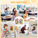 2 PCS Magnetic Reward Jars, Wooden Reward Jars with Stars and Hearts for Chill, Personalized Stars Reward Jar for Little One, Magnetic Reward Jars for Boys Classroom Education