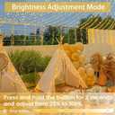 Connectable 200 LED String Lights Indoor Outdoor with Timer, 66FT 13 Modes Warm White Christmas Lights Waterproof, Twinkle Fairy Lights Plug in Clear Wire for Christmas Tree, Bedroom, Classroom Decor