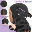 Eawwii Brown to Blonde Short Wavy Wig for Women Lace Hairline Bob Style Synthetic Heat Resistant - Natural Appearance for Everyday Hairstyle 14 Inch