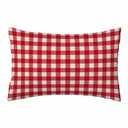 WILNURO Red Plaid Pillow Case Checkered Gingham Soft & Breathable Pillow Cover with Envelope Closure Pillowcase Standard Size 20" X 26"