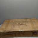 SERWALL Folding Adirondack Chairs Patio Chairs Lawn Chair Outdoor Weather Resistant for Patio Garden, Backyard Deck, Fire Pit - Black (1 PACK)