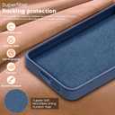 Liquid Silicone Case for Samsung Galaxy S23 with Magnetic Stand, Mil-Grade Drop Shockproof, Full Camera Protection Anti-Scratch Microfiber Lining Silicone Phone case, Dark Blue