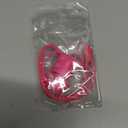 Desing Wish Silicone Chapstick Holder with Cap Cover, 0.6'' Diameter Portable Lip Balm Holder Key Chain Sleeve Chapstick Keychain Holder with Wrist Strap Lanyard - Rose