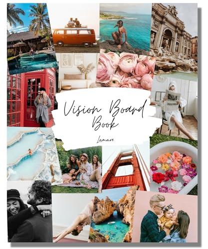 Lamare Vision Board Book - 1000+ Aesthetic Vision Board Images & Motivational Quotes, Vision Board Supplies, Vision Board Kit, Collage Book for Manifestation, Self Care & Goal Setting