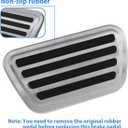 Accelerator Brake Pedal Cover Compatible for Dodge Ram 1500 2019-2026 Accessories (Not fit Ram 1500 Classic) Gas Foot Pedal Pad Cover Anti Skip Mat