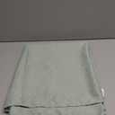 MooMee Flat Top Sheet Only 100% Washed Cotton Linen Like Textured Breathable Durable Soft Comfy (Sage Green, Queen)