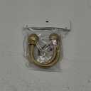 Sumnacon Set of 2 Decorative Curtain Holdbacks, Wall Mounted Aluminum Alloy Window Drapery Tiebacks for Bedroom, Livingroom Office Come with Screws, Gold