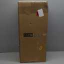 Dyna-Living Trash Can Outdoor Large Garbage Can with Lid Trash Bin Commercial Big Garbage Bin Industrial Metal Trash Enclosure Waste Container, Rectangle Black Gold (9.84*11.81*26.8 inch)