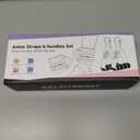 FitBeast Ankle Straps for Cable Machines Women, Ankle Strap Set - Glute Kickback Ankle Strap & Gym Handles, Gym Ankle Straps for Resistance Bands, Booty Workouts, Leg Extensions, Hip Abductors (Black)