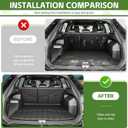 Cargo Liners for 2025-2026 VW Volkswagen Tiguan 5 Seats Trunk Mat with Seat Back Cover Accessories, All Weather Rear Cargo Mat Backrest Protector(Only fit 5 Seats)