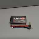 HOOVO 2S 7.4V 100C 5000mAh RC Shorty Lipo Battery Hard Case Pack with 4.0mm Bullet T Connector for RC 1/10 Scale Vehicles Car Trucks Truggy Boat Racing