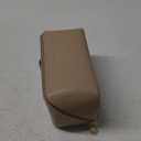 Vlando Makeup Bag,Large Capacity Travel Toiletry Bag, Cosmetic Bags for Women PU Leather Waterproof Portable Pouch with Divider & Handle-Toffee