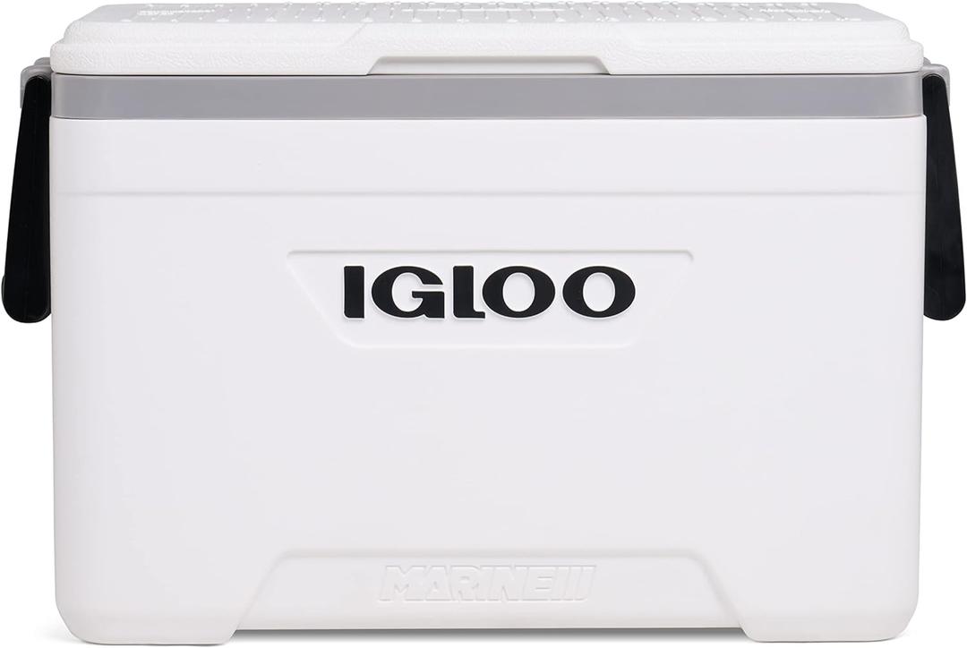 Igloo Coolers Marine Series, Insulated Portable Hard Side Cooler Ice Chest, Great for Fishing, Camping, Boating, & More (25 QT)