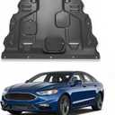 Front Engine Splash Shield Fit for 2015-2022 Ford Edge/Ford Fusion 2013-2019, Direct Replacement Engine Splash Guard,Engine Guard for Underbody Protection