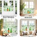 St Patricks Day Kitchen Curtains Green Shamrock 24 Inch Tier Set 2 Piece Irish Clover Short Curtains Windows for Rod Pocket Cafe Living Room Over Sink Bedroom Holiday Drapes Decor