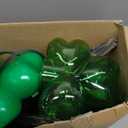 2*4 Pack LED St. Patricks Shamrock Pathway Lights for St. Patricks Day Decorations, Green Lucky Clover Pathway Stake Lights Outdoor Waterproof, UL Certified for Lawn Yard Walkway Irish Decor, Plug In