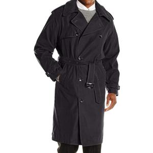 London Fog Men's Raleigh Double Breasted Long Trench Coat with Zip Out Liner,38 Short