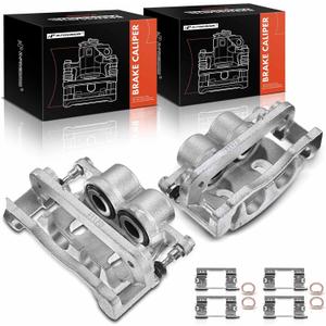 2 x A-Premium Front Disc Brake Caliper Assembly with Bracket Compatible with Cadillac, Chevy and GMC Models- XTS, Escalade, Avalanche, Suburban, Silverado, Express, Sierra, Yukon XL and more