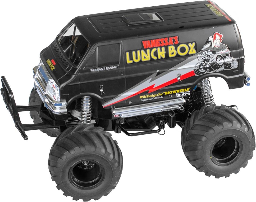 TAMIYA America, Inc 1/12 Lunch Box Monster Truck Kit, Black Edition, TAM58546