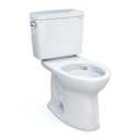 TOTO Drake Two-Piece Elongated 1.6 GPF TORNADO FLUSH Toilet with CEFIONTECT, Cotton White - CST776CSG#01