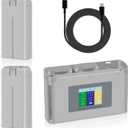 COOLSHOW Intelligent Flight Mini 4K Battery 2 Packs 2400mAh and Smart LED Triple Battery Charger Two-Way Charging Hub Compatible with DJI Mini 2/2 SE/4K/SE