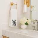 French Bulldog Gifts Bathroom Hand Towels, Frenchie Gifts for Women Men Dog Lovers Decorative Hand Towels for Bathroom Washroom, Funny Dog Kitchen Dish Tea Towels, 16x24 Inch