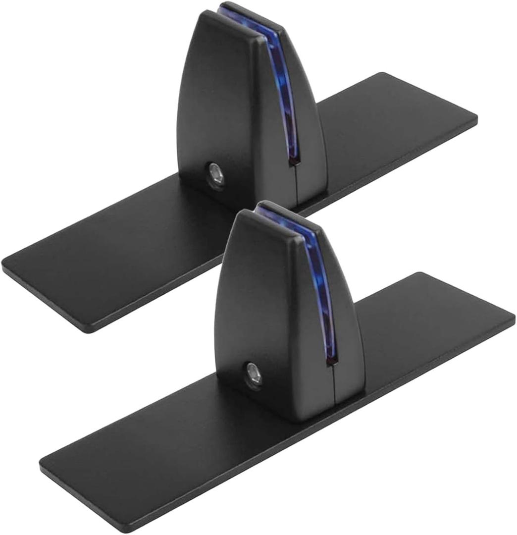 Sneeze Guard Support Clamp for 1/8" To 1" Thick Panel, 2-Pack Heavy Duty Aluminum Partition Clamp for Room Divider, Desk Partition, Privacy Panel, Acrylic Panels Or Plexiglass Shield(Black)