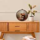 XBBMGG Vintage Fall Maple Leaf Book Wall Art Decor, Rustic Autumn Book Reading Round Wall Hanging Decor, Thanksgiving Bookish Framed Canvas Prints for Reading Room Library Home Decorations (10L" x 10W")