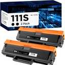 MLT-D111S Toner Cartridge Compatible for Samsung MLT-D111S 111S MLT111S D111S High Yield to use with Samsung Xpress M2020W M2070FW M2020 M2070W M2024W M2074FW Printer (Black, 2 Pack)