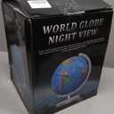 12" Illuminated World Globe for Children & Adults, Globe Lamp with World Map for Kids, Stable Heavy Metal Base, Interactive STEM Learning Gift & Night Light