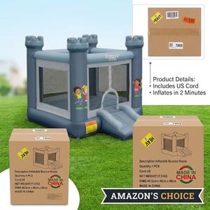 Kids Inflatable Bounce House with Slide – Outdoor & Indoor Bouncy Castle Playhouse for Toddlers & Children (Includes Air Blower), 

Package Dimensions: 40.5 cm x 40 cm x 48 cm (15.9" x 15.7" x 18.9")

Net Weight: 17.5 kg (approx. 38.6 lbs)