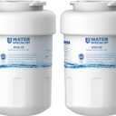 Waterspecialist WS613B Replacement for GE MWF, SmartWater MWFP, MWFA, GWF, HDX FMG-1, WFC1201, GSE25GSHECSS, PC75009, RWF1060 Refrigerator Water Filter, 2 Filters