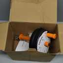 Drain Auger, Clog Remover with Drill Adapter, 25 Feet Flexible Plumbing Snake Use Manually or Powered for Kitchen, Bathroom and Shower Sink, Comes with Gloves (orange)